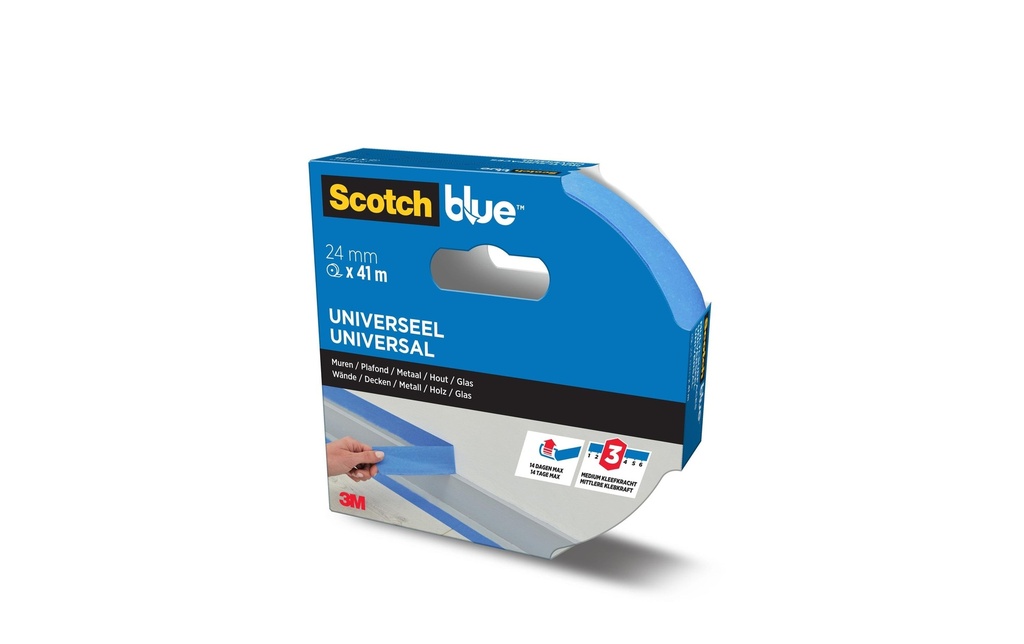 Scotch Ruban adhésif du peintre ScotchBlue Premium 24 mm x 41 m, Bleu