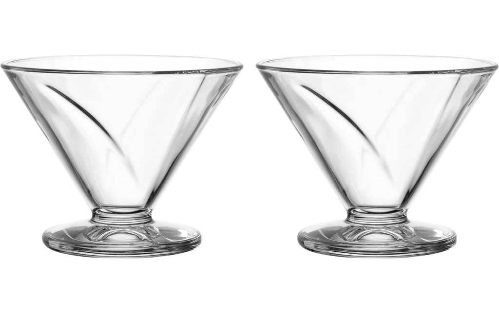 LEONARDO Coupe Cono 2 pièces, 270 ml, Transparent