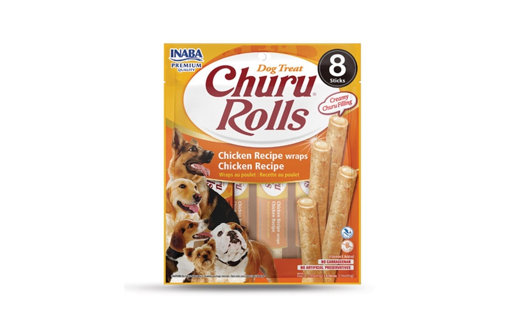 CIAO Churu Friandise Poulet Rolls, 8 x 12 g