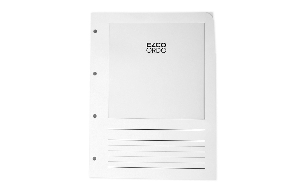 ELCO Ordo Vista perforé blanc (100 pces)