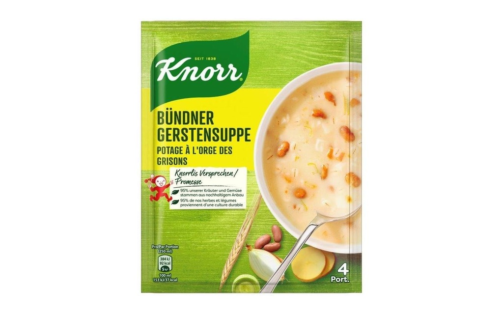 Knorr Soupe à l'orge des Grisons 4 portions