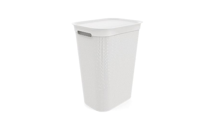 Rotho Corbeille à lessive Breezes Blanc, 50 l