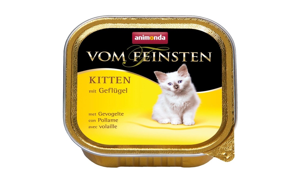 animonda Alimentation humide Vom Feinsten Kitten Volaille, 100 g