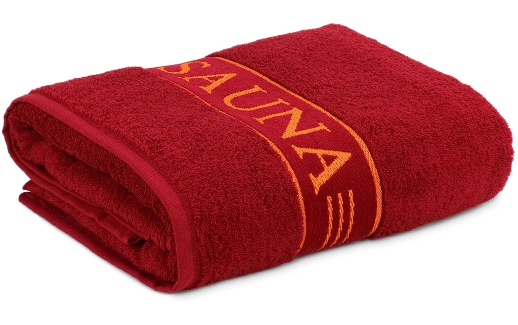 Frottana Serviette de sauna Sauna 80 x 200 cm, Rouge