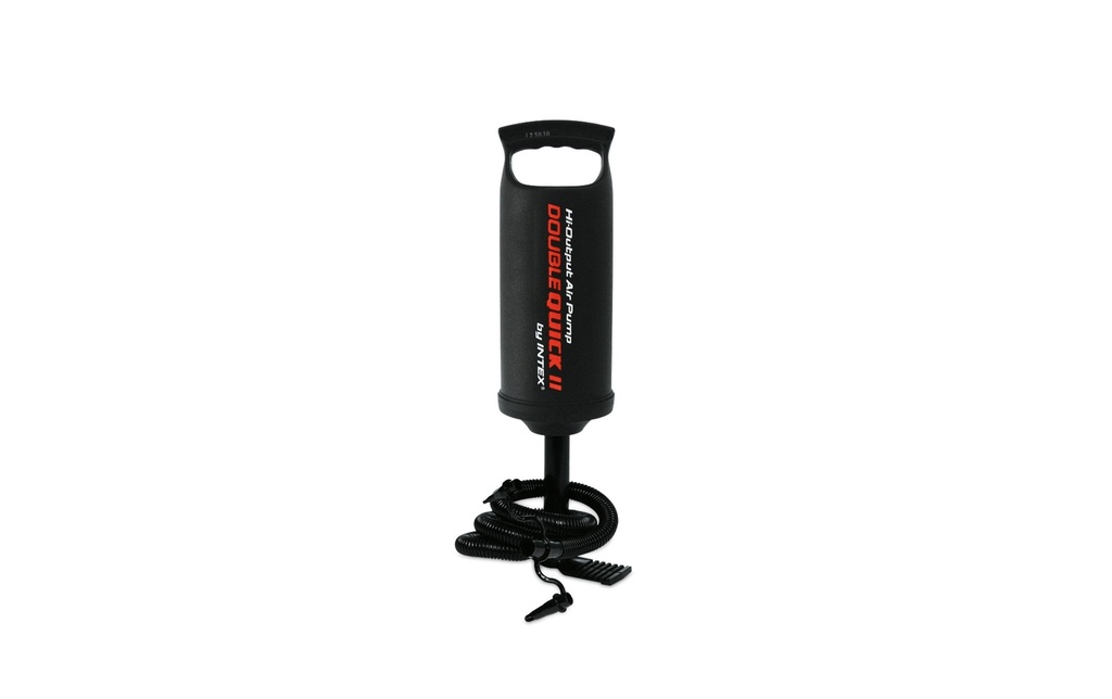 Intex Pompe à main Double Quick II Noir