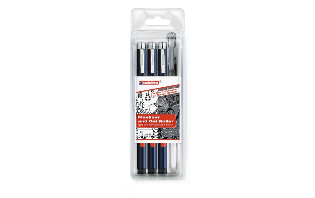 edding Profipen 1800 3 pièces, Noir
