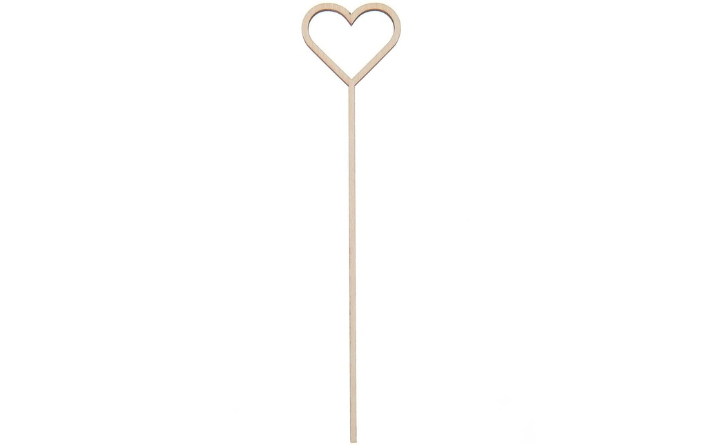 Rico Design Article en bois Cœur 26 x 5 cm