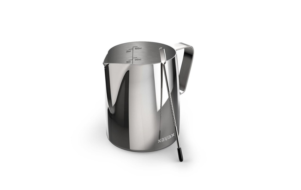 Xavax Crémier Barista, Acier inoxydable, 600 ml, argent