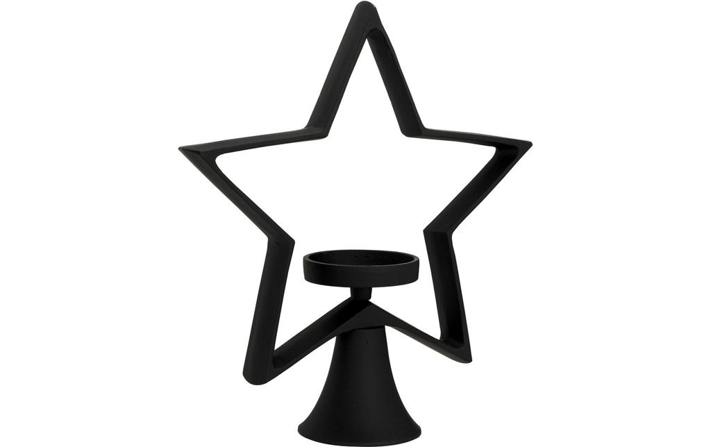 EGLO Photophore de Noël Étoile de Mukayle 34 cm, Noir