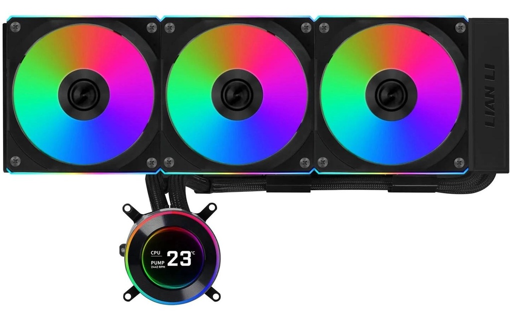 Lian Li Refroidissement à eau HydroShift II LCD 360R A-RGB Noir