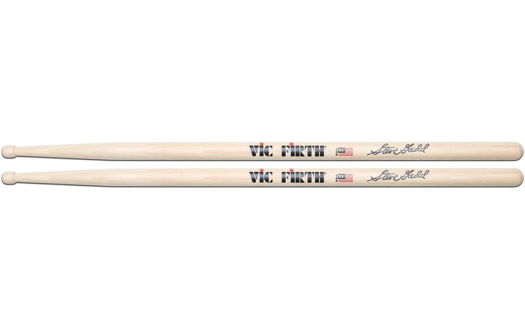 Vic Firth Baguettes de batterie SSG2 Steve Gadd 2 Natural – 1 Paire/s