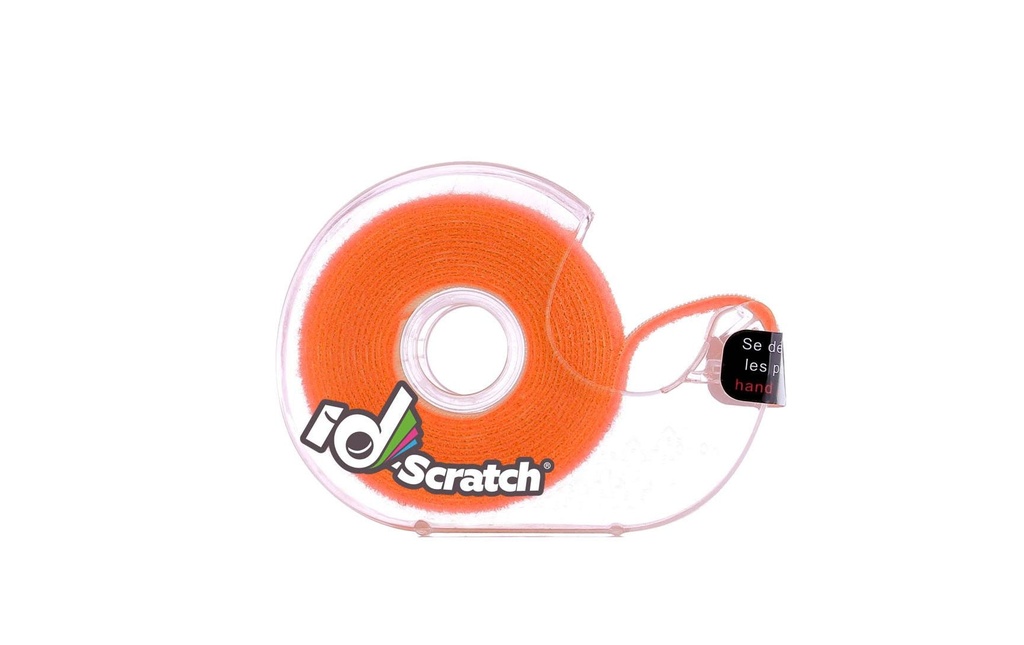 Patchsee Boîte de bande auto-agrippante ID-SCRATCH Boîte distributrice Orange fluo