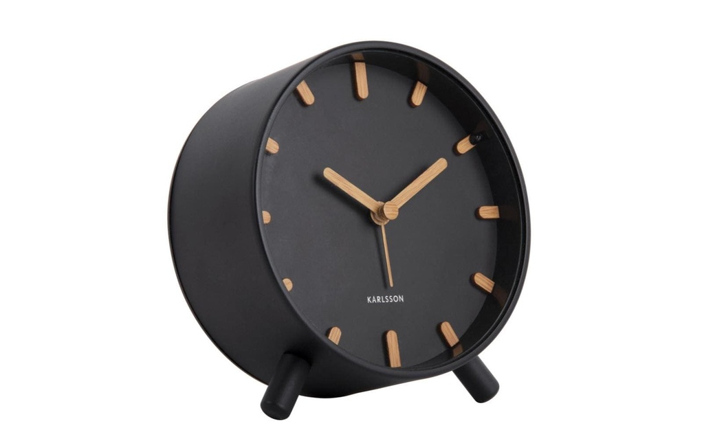 KARLSSON Réveil classique Grace Noir