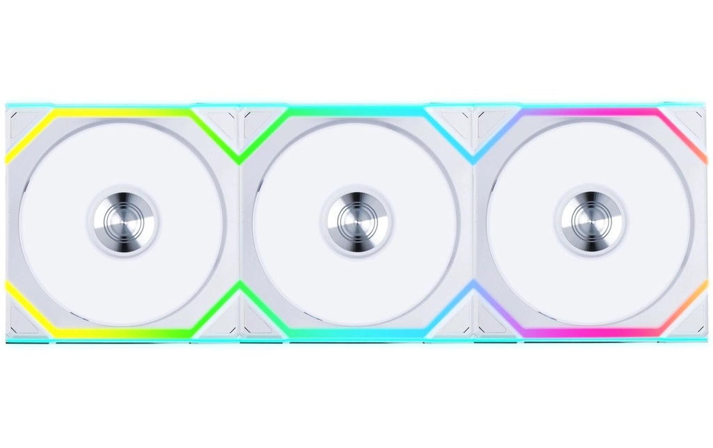 Lian Li Ventilateur PC UNI FAN SL 120 Reverse Blade pack de 3 pièces Blanc