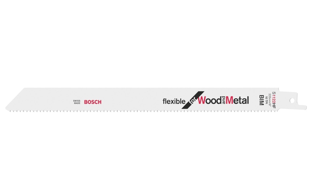 Bosch Professional Lame de scie sabre S 1122 HF Flexible Wood and Metal, 5 pièces