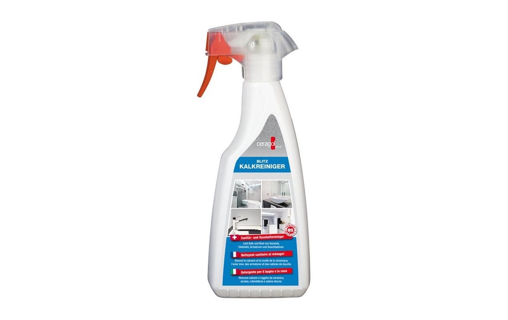 Ceragol Nettoyant pour salle de bains Blitz Nettoyant anticalcaire 0.5 l