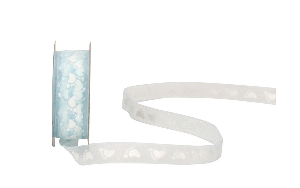 Spyk Ruban cadeau Baby 10 mm x 4 m, Bleu