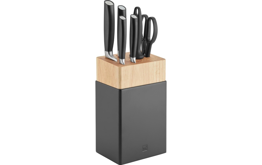 Zwilling Kits de bloc de couteaux avec couteaux All Star Argent chromé, 7 pièces