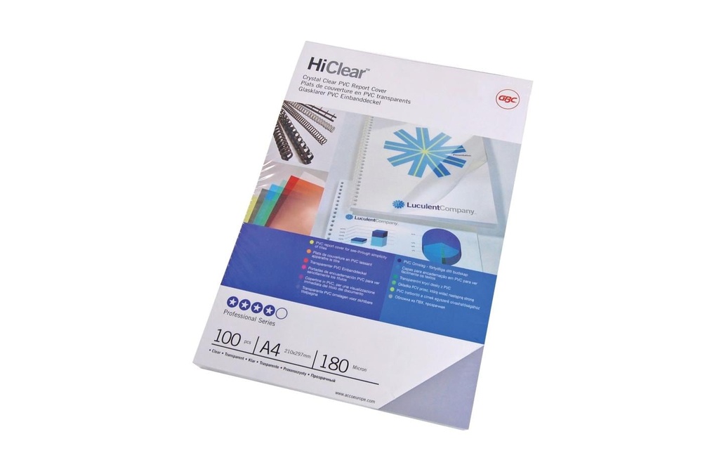 GBC Couverture HiClear 150mic tran (100 pces)