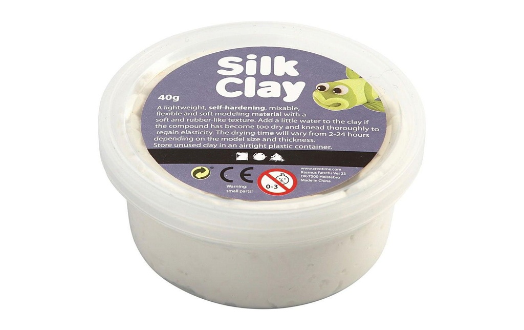 Creativ Company Matière à modeler Silk Clay 40 g Blanc