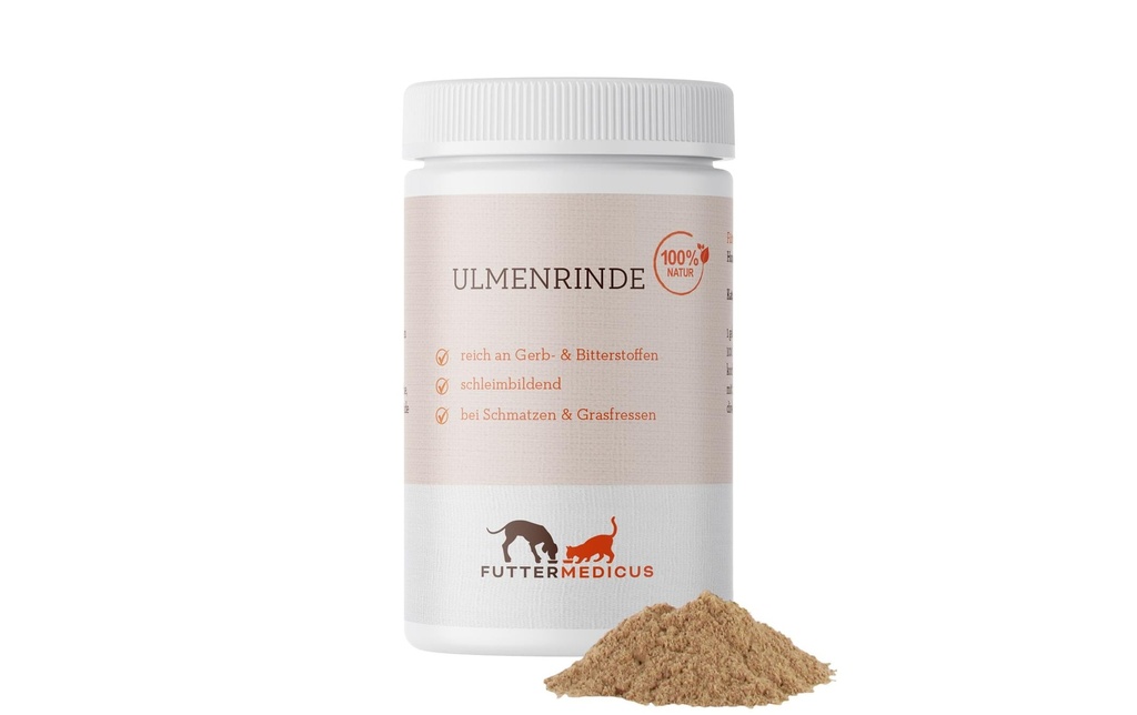 Futtermedicus Supplément alimentaire pour chiens Écorce d'orme, 150 g