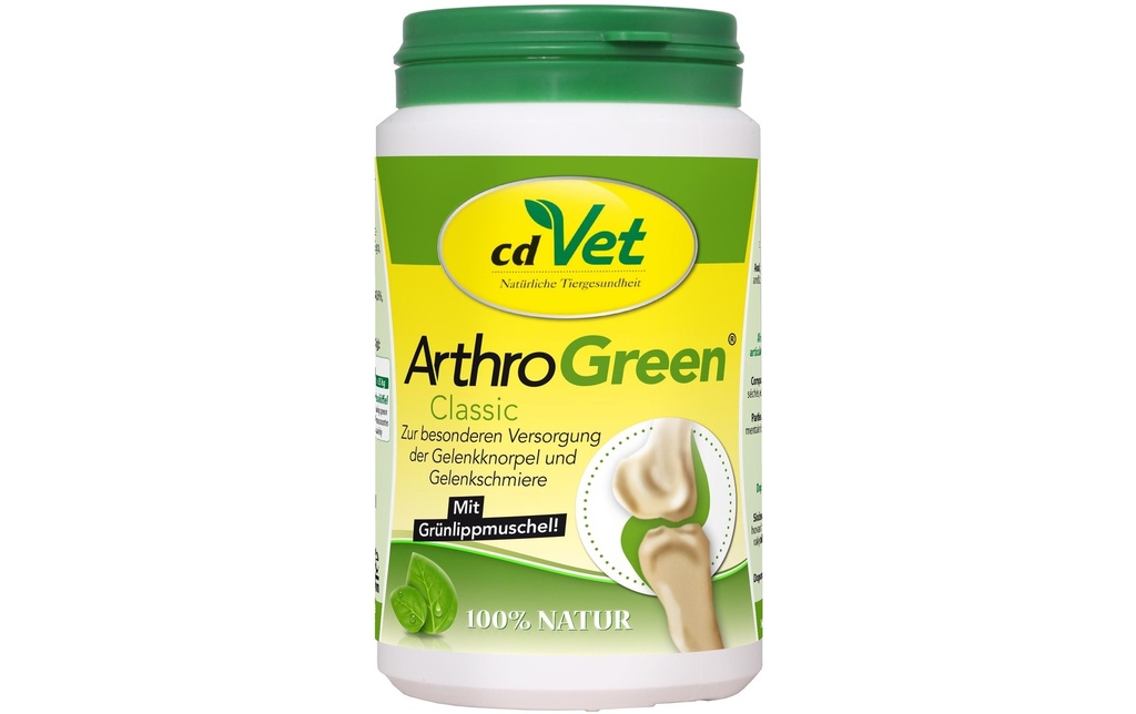cdVet Supplément alimentaire pour chiens ArthroGreen Classic, 165 g