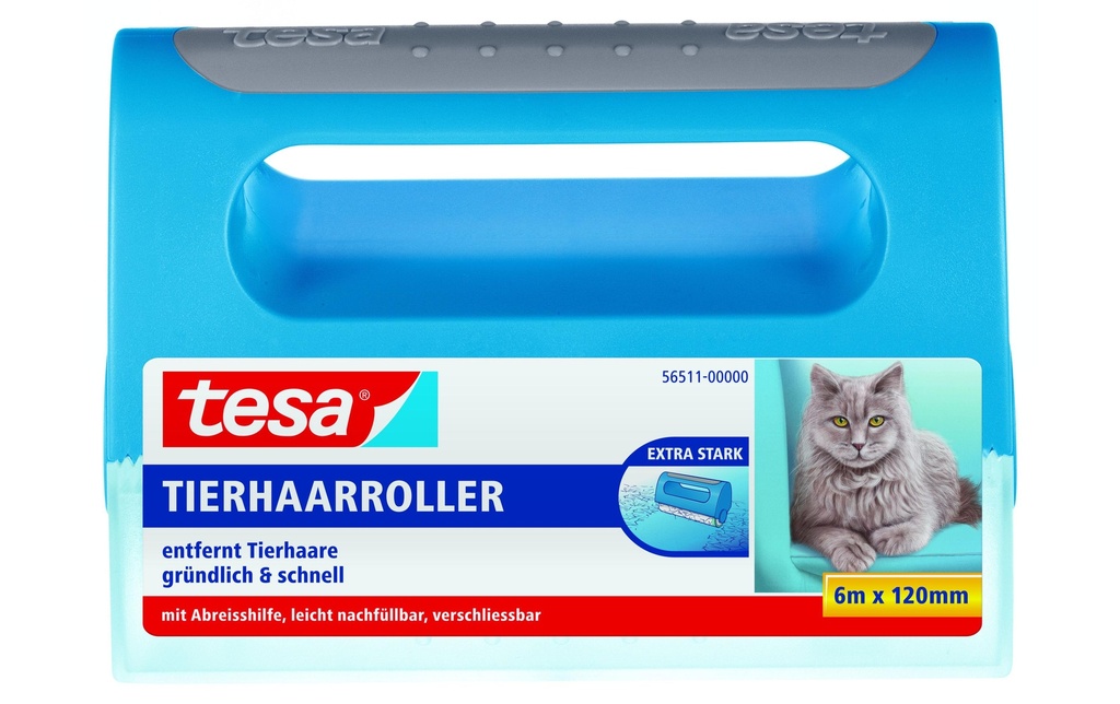 tesa Rouleau adhésif pour vêtements extra large, verrouillable