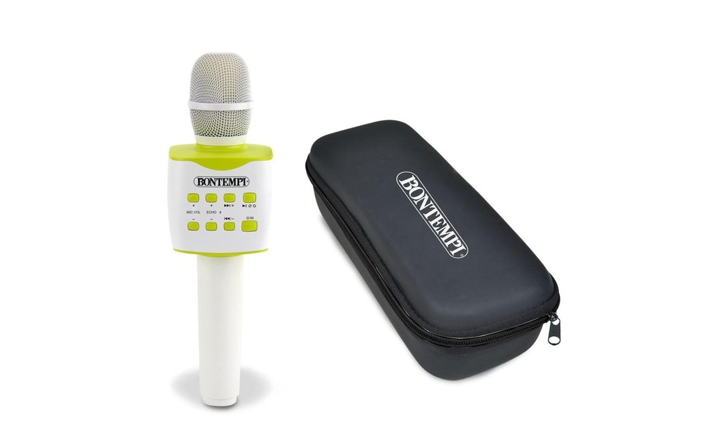 Bontempi Instrument de musique Micro karaoké avec étui