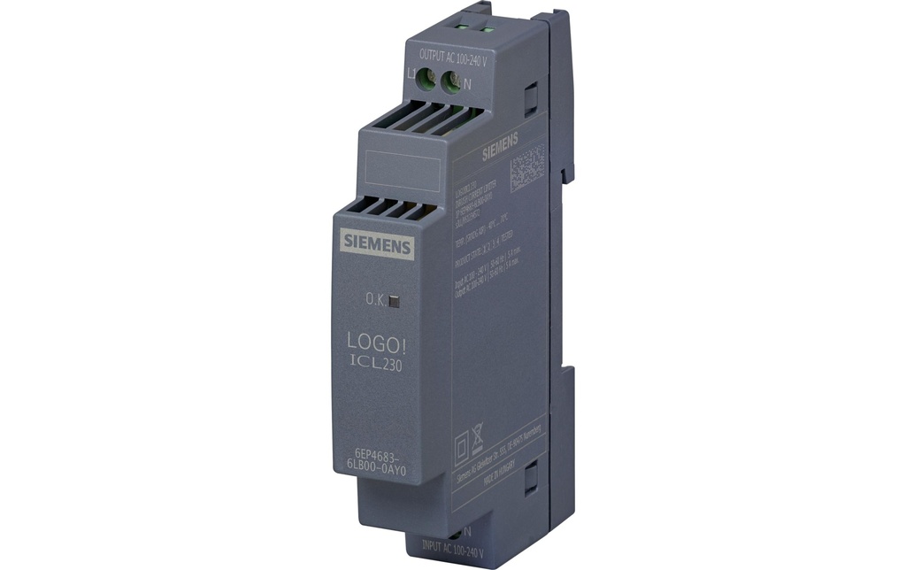 Siemens LOGO! ICL230/1AC100-240 V/5A Extension
