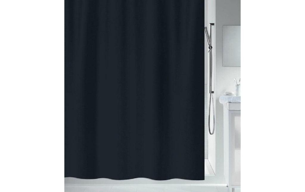 spirella Rideau de douche Primo 120 x 200 cm, Noir