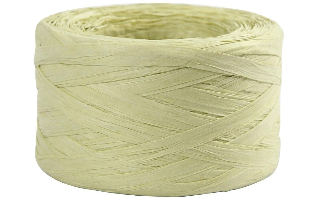 Creativ Company Ruban cadeau Raffiabast 8 mm x 100 m, Vert clair
