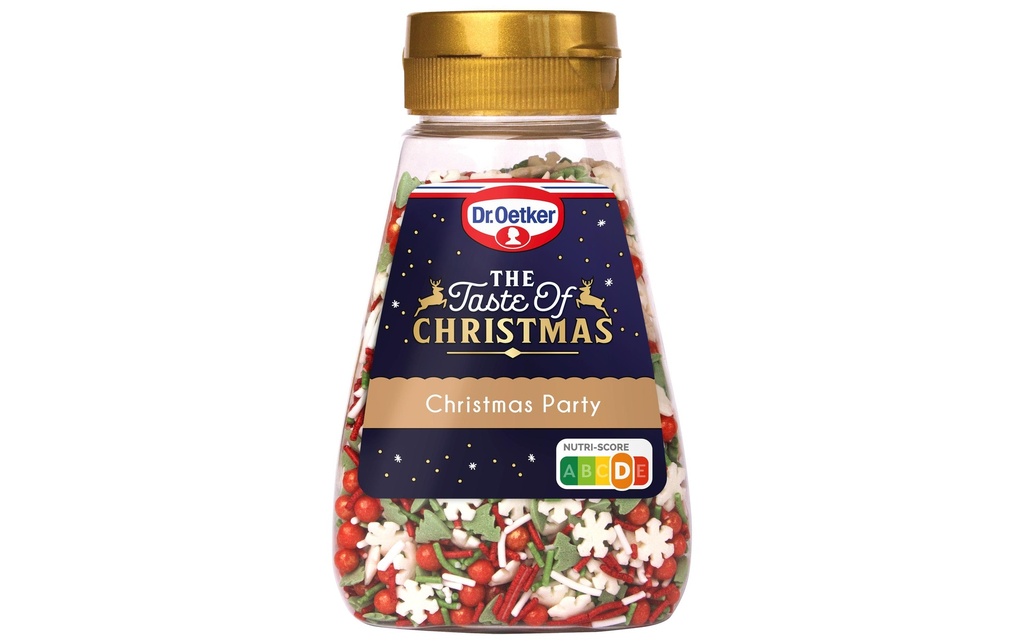 Dr.Oetker Décors en sucre Décors à parsemer Christmas Party 110 g