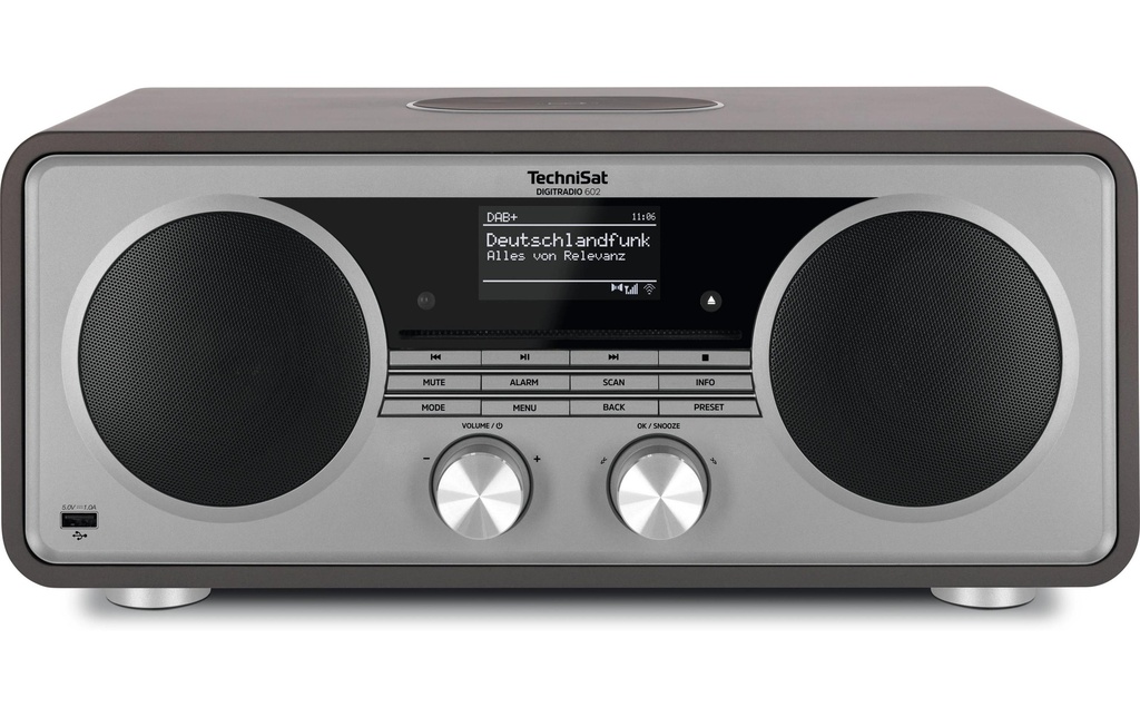 Technisat Radio DAB+ DigitRadio 602 Anthracite/Argenté