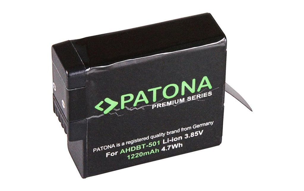 Patona Batterie pour caméra vidéo GoPro Hero 5/6