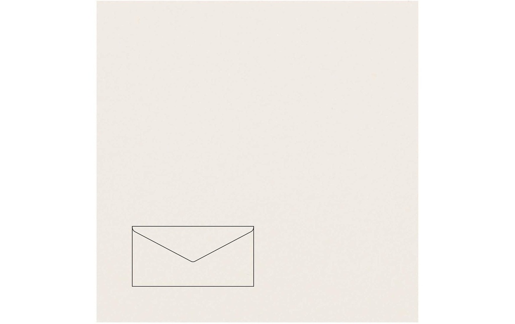 Rico Design Paper Poetry Essentials Enveloppe DL Ivoire