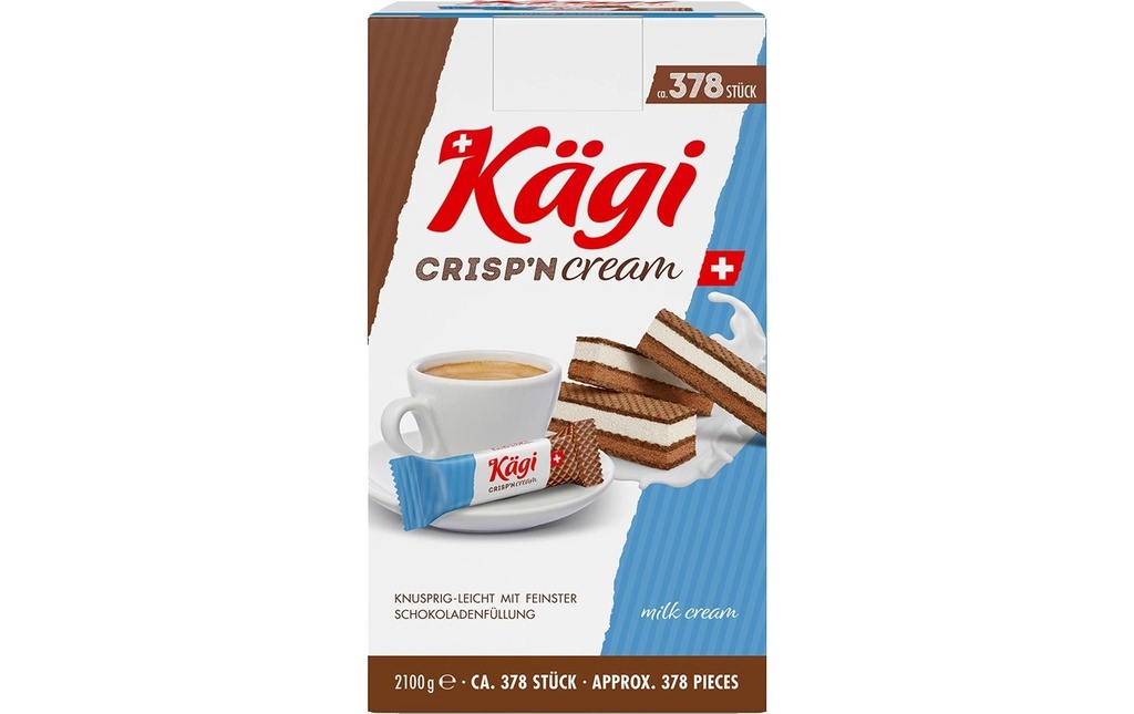 Kägi fret Crisp'n Cream Boîte de lait 2100 g