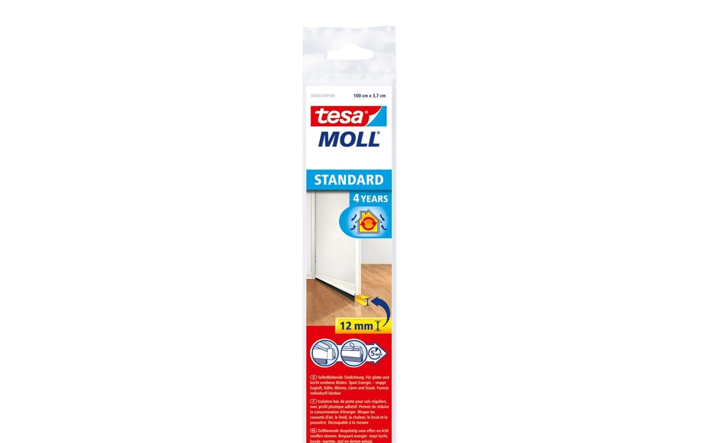 tesa INSULATION Joint de brosse de porte 1 m x 37 mm