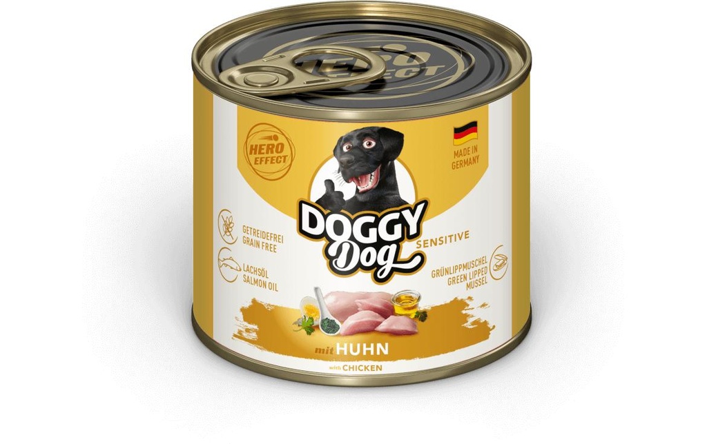DOGGY Dog Alimentation humide Boîte Poulet Sensitive 200 g