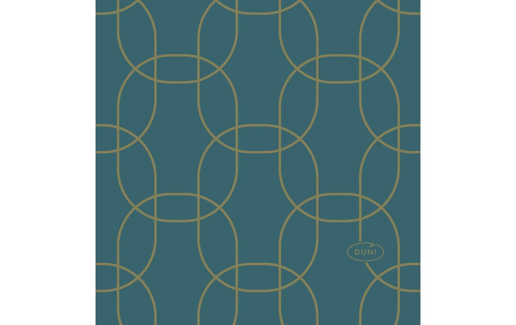 Duni Serviettes en papier Golden Deco 20 cm x 20 cm, 180 Pièce/s