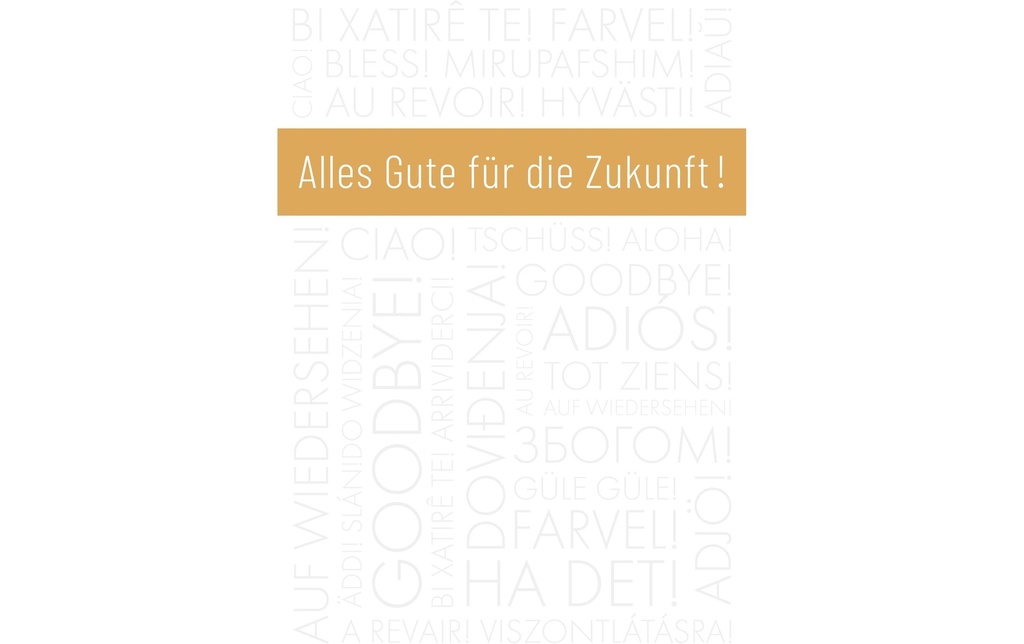 ABC Carte de vœux de départ/retraite A4