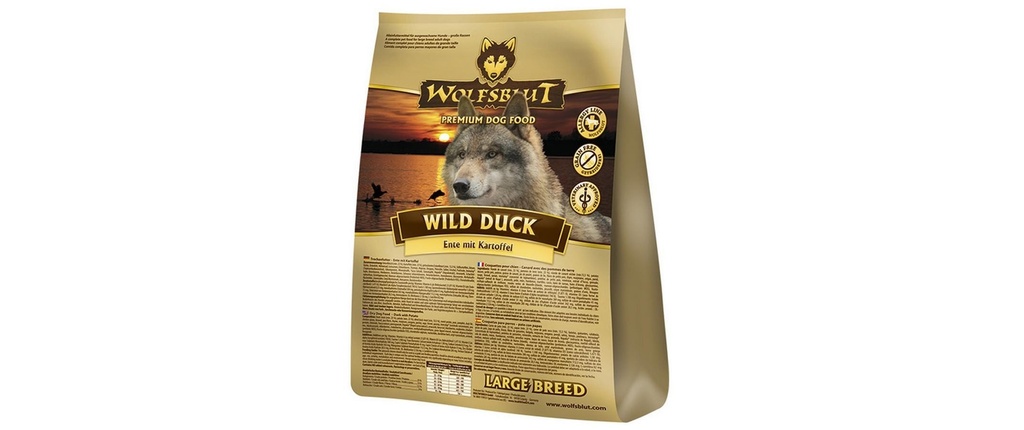 Wolfsblut Alimentation sèche Dog Wild Duck Large Breed, 12.5 kg