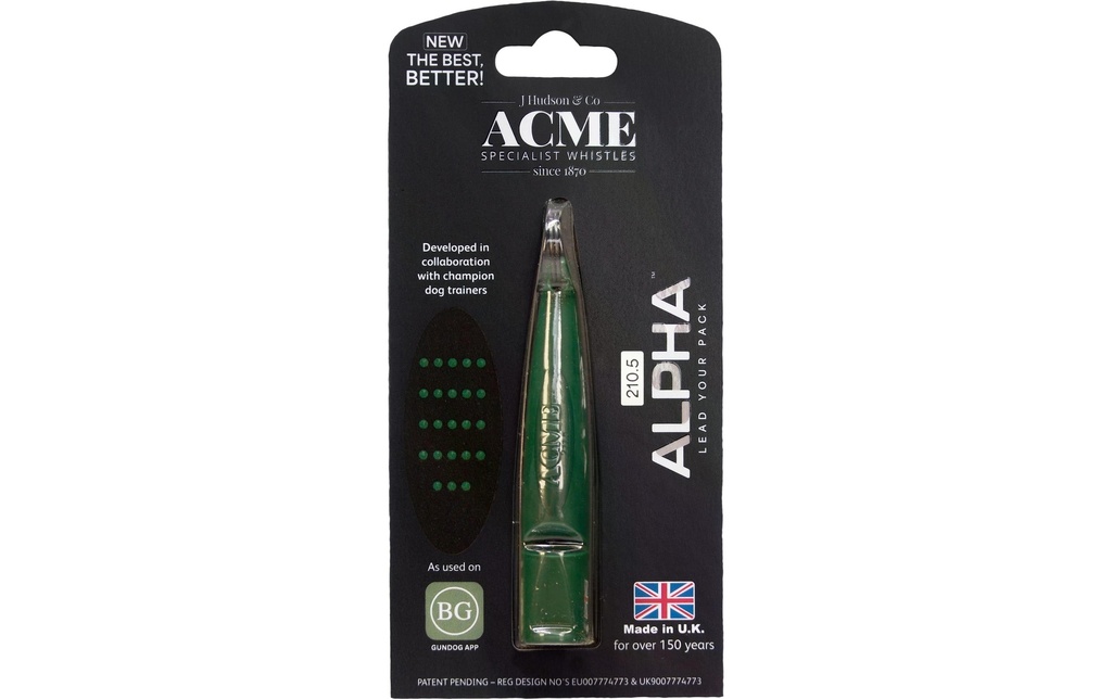 ACME Sifflet haute fréquence Alpha 210.5, Vert foncé