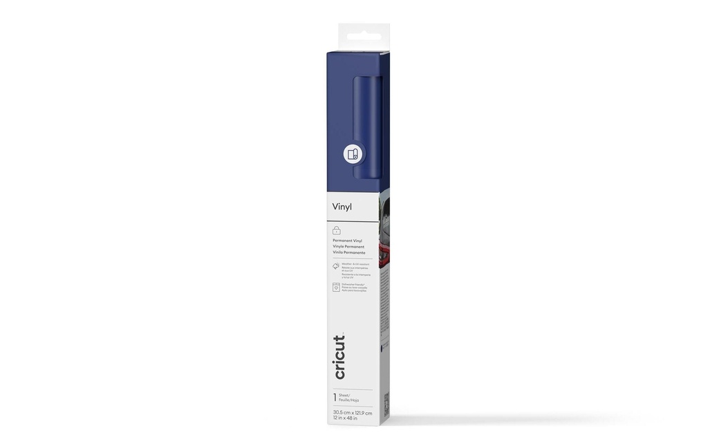Cricut Film de vinyle Permanent 30.5 x 122 cm, 1 Pièce/s, Bleu