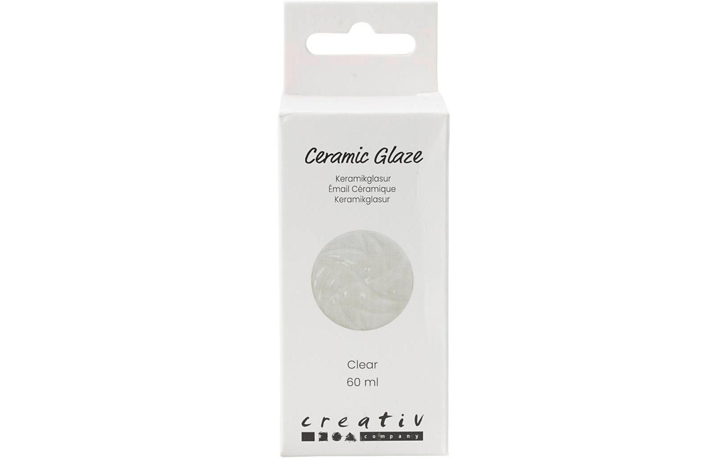 Creativ Company Émail céramique 984 - 1101 °C, 60 ml, Transparent