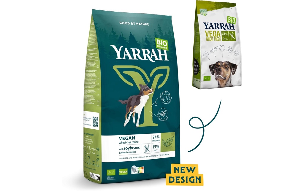 Yarrah Alimentation sèche Bio Vega sans blé 2 kg