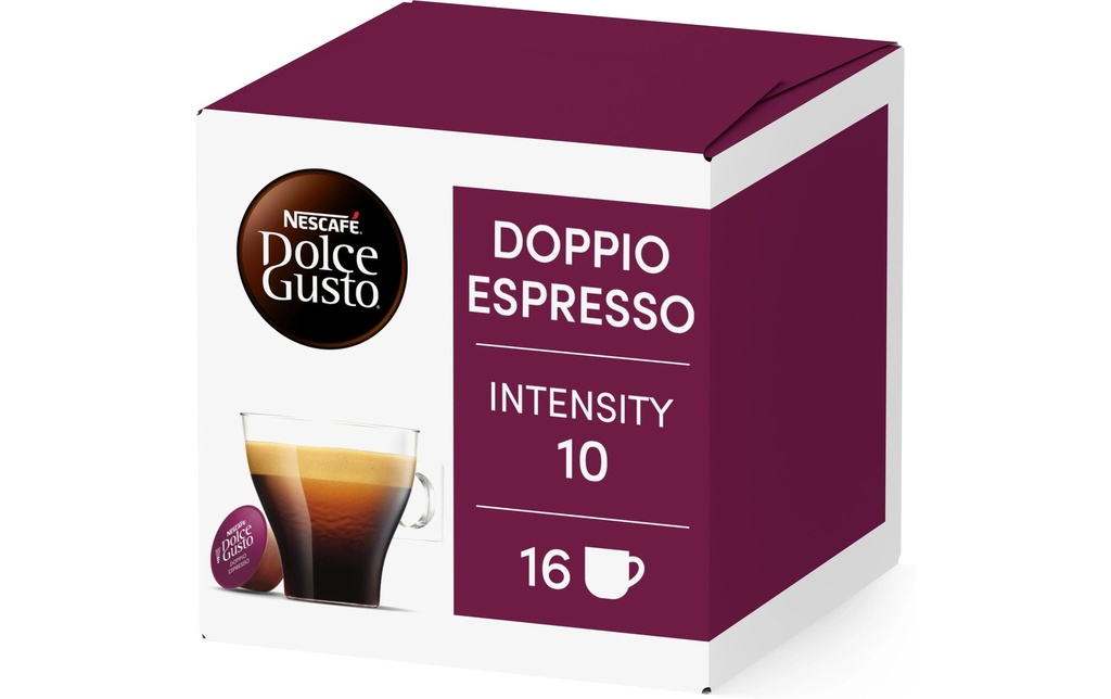 Nescafé Capsules de café Dolce Gusto Doppio Espresso 16 pièces