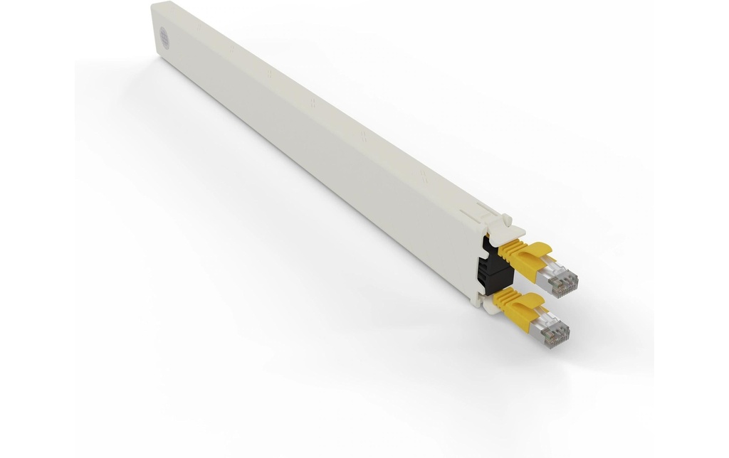 Patchbox patchbox.one / Cassette / 8RU / Cat 6A, STP, 0.8 m, Jaune