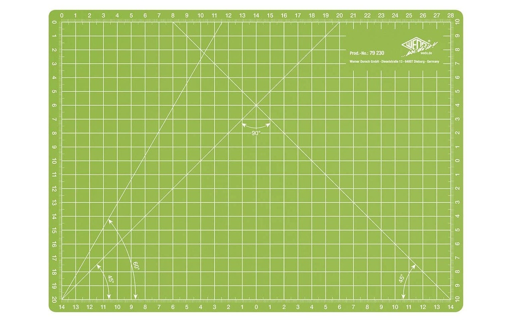 WEDO Tapis de coupe A4 vert pomme