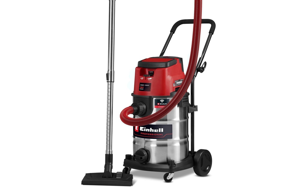 Einhell Professional Aspirateur à déchets humides/secs sans fil TP-VC 36/30 S Auto Solo