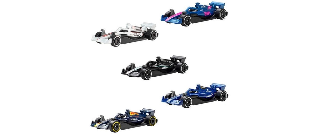 Hot Wheels Pack de 5 Formule 1